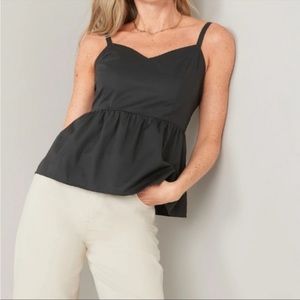 Old Navy Smocked Babydoll Cami Swing Top